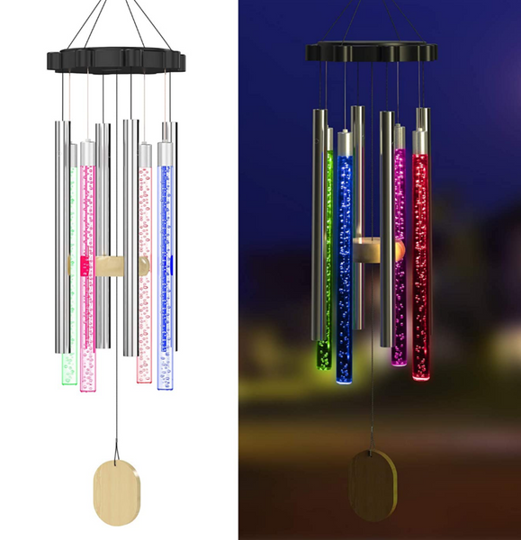 Solar LED Color-Changing Wind Chime Lights