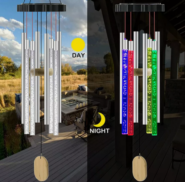 Solar LED Color-Changing Wind Chime Lights