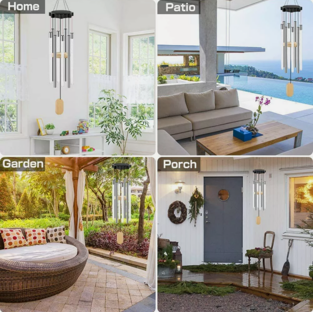 Solar LED Color-Changing Wind Chime Lights